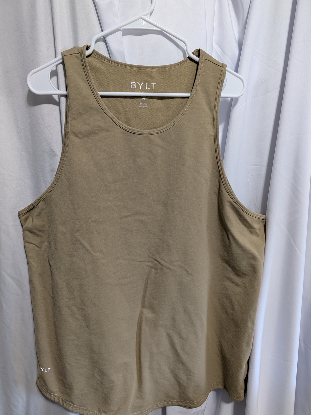 BYLT Basics Sleeveless Tank Top in Taupe